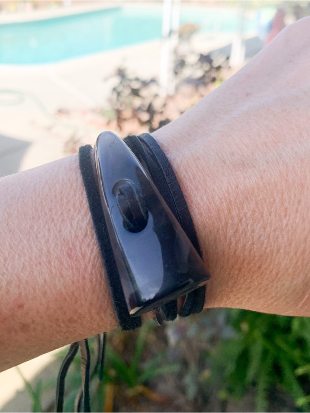 Handmade Wrap Button Choker/Bracelet